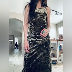 Vintage velvet maxi dress
